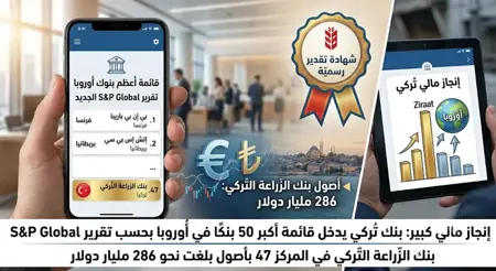 إنجاز مالي: بنك تركي يدخل قائمة أكبر 50 بنكاً بأوروبا