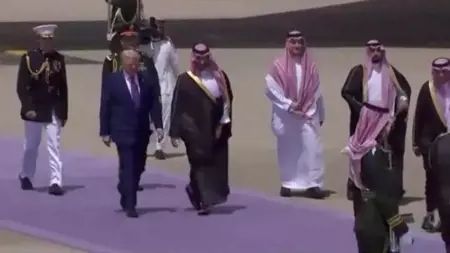عاجل:الرئيس الأمريكي يصل إلى السعودية في أولى محطات جولته الشرق أوسطية