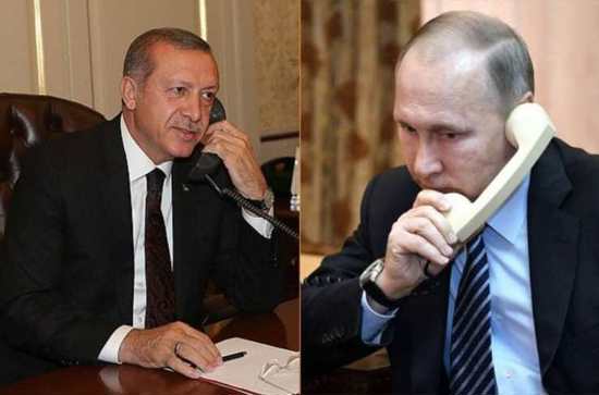 مكالمة هاتفية بين الزعيمين.. هذا ما دار بين أردوغان وبوتين