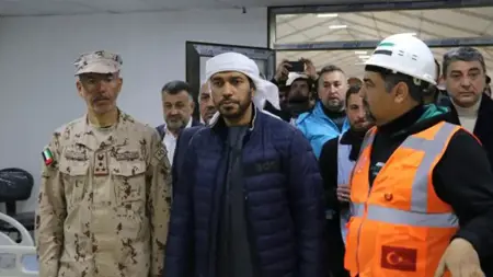 افتتاح المستشفى الميداني الثاني الذي انشأته الإمارات في ولاية هاتاي التركية
