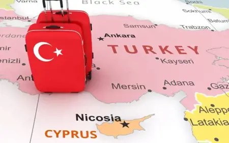 خريطة أسعار الطيران إلى تركيا