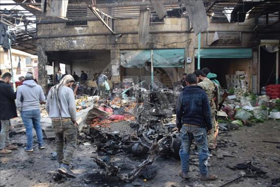 مقتل 4 سوريين جرّاء تفجير شاحنة مفخخة في عفرين