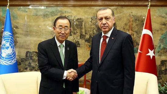 بان كي مون: أكن الاحترام لأردوغان بسبب مبادراته في سوريا