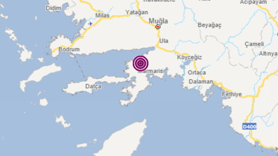 زلزال في مرمريس غرب تركيا