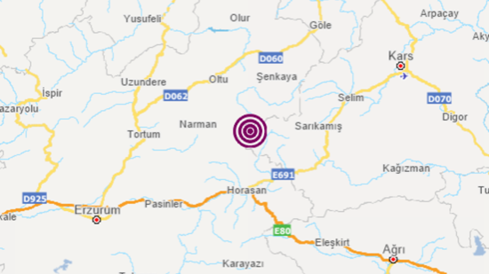 زلزالان  متتاليان يضربان  شرقي تركيا