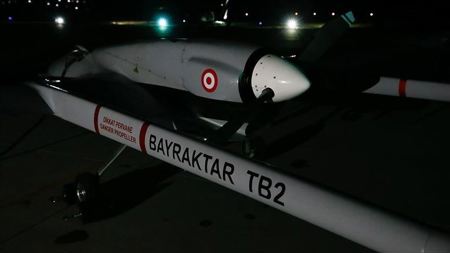 أول طائرة تركية مسيرة تقلع إلى جمهورية شمال قبرص