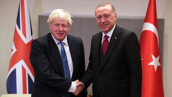 أردوغان يبحث مع جونسون أخر تطورات الوضع في سوريا وليبيا