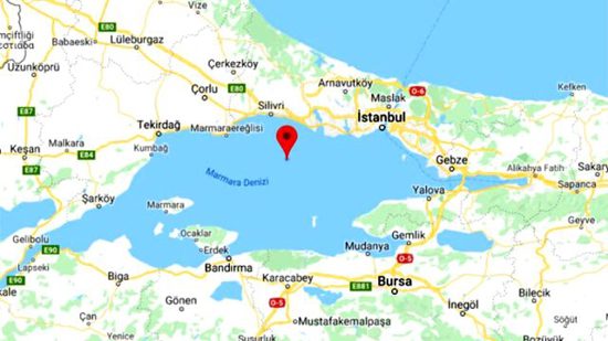 ​​​​​​​زلزال في بحر مرمرة قبالة إسطنبول
