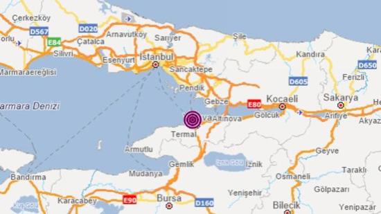 زلزال يضرب بحر مرمرة بقوة 3.9 درجة  ويشعر به سكان إسطنبول