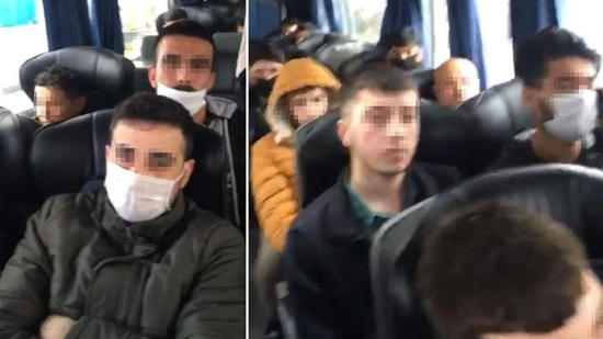 الشرطة التركية توقف حافلة انتهكت حظر السفر المفروض بين المدن