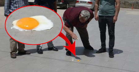طقس مدينة أضنة التركية يطهو البيض في 20 دقيقة