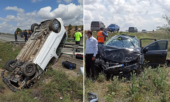 جرحى في حادثين منفصلين على نفس الطريق وسط تركيا
