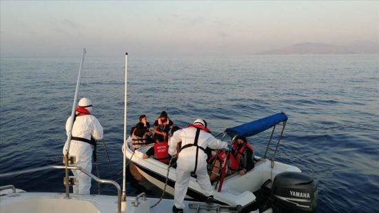 خفر السواحل التركي ينقذ 8 طالبي لجوء في موغلا