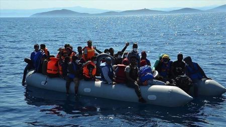 انقاذ 125طالب لجوء أعادتهم اليونان قبالة سواحل إزمير
