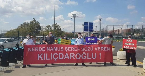 احتجاجات أمام مقر اجتماع مجلس بلدية إسطنبول