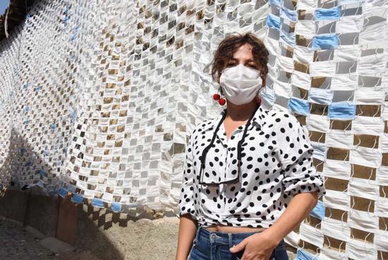 الجدار المقنع في  إسكيشهر للفت الانتباه لفيروس كورونا