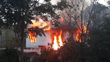 حريق في العاصمة أنقرة يلتهم بيت أسرة فقيرة