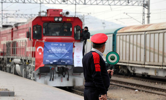 وصول قطار التصدير التركي الصيني إلى قيصري