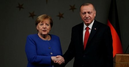 لقاء بين الرئيس أردوغان والمستشارة الألمانية