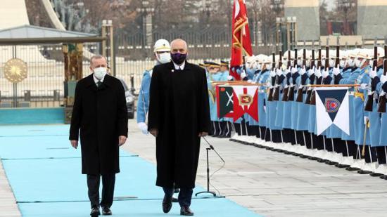 أردوغان يستقبل رئيس الوزراء الألباني.. ومؤتمر صحفي مرتقب