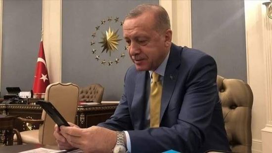 أول ما نشره الرئيس أردوغان على قناته على تطبيق "تيليغرام"