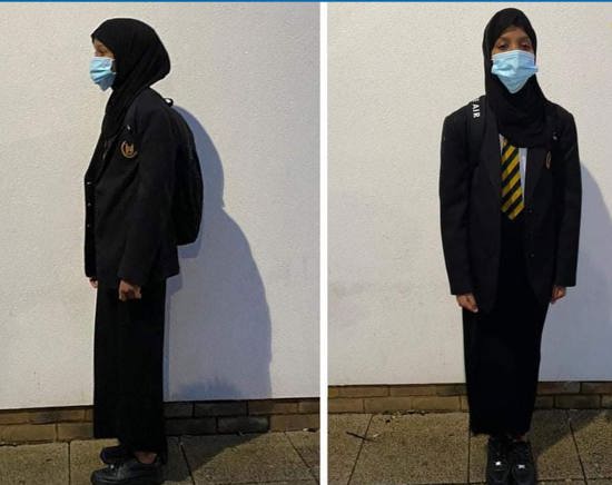 مدرسة بريطانية تمنع فتاة مسلمة من الدراسة بسبب تنورتها الطويلة