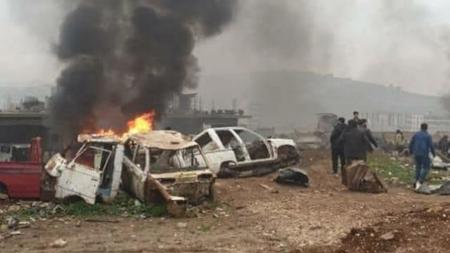 تفجير  إرهابي يهز منطقة عفرين يؤدي لمقتل 5 مدنيين وإصابة العديد