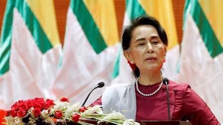أونغ سان سو كي تطالب شعبها في ميانمار رفض الانقلاب والاحتجاج