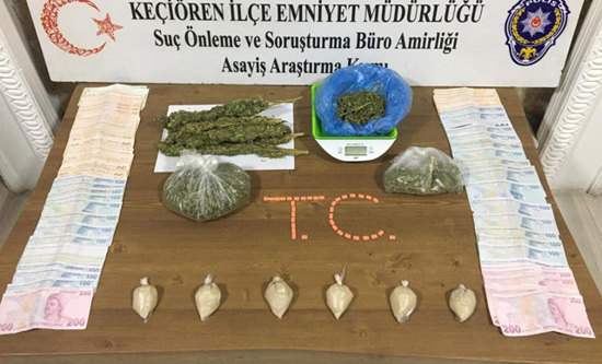 عملية ضد تجار المخدرات في أنقرة