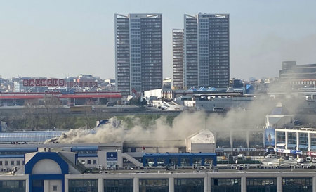 حريق في محطة للحافلات بمدينة إسطنبول