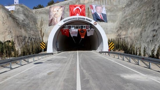 تركيا افتتاح نفق جديد بين أنقرة وجانقيري