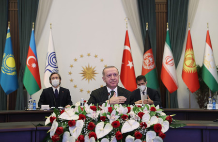 كلمة الرئيس أردوغان خلال مشاركته في قمة زعماء منظمة التعاون الاقتصادي